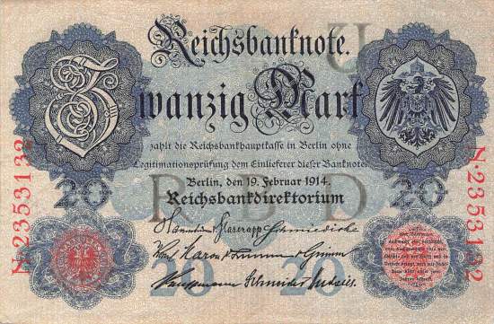 20 Mark 1914 ro.47b U/N